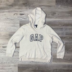 GAP hooded sweatshirt size large spellout